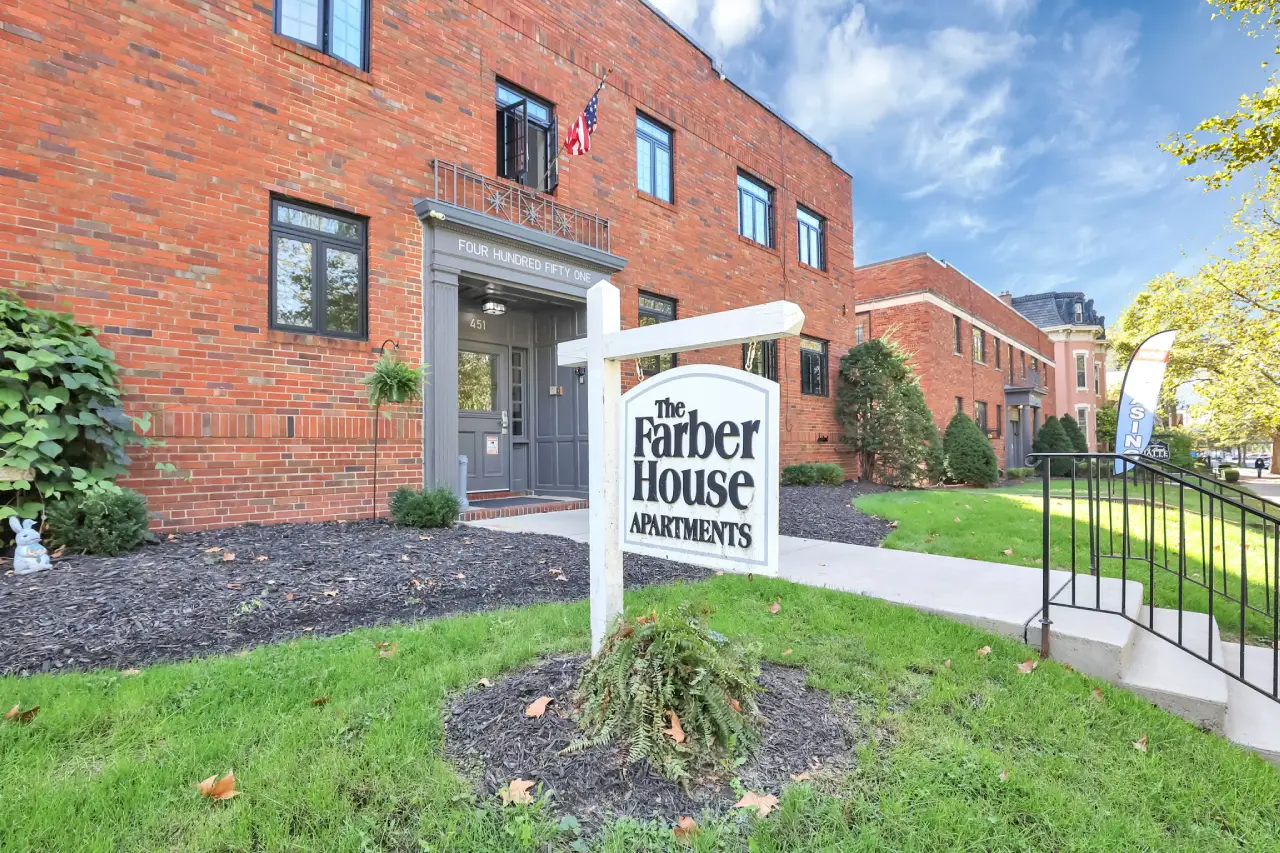 The Farber House historic building exterior on East Town Street